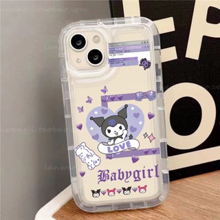 Yiki|เคสใส แบบนิ่ม ลายการ์ตูน Kuromi สําหรับ Huawei Honor X9A X9 X8 X7 X5 X40 X20 X10 X30i X30 X50i X40 GT