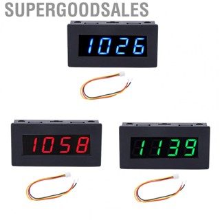 Supergoodsales Rotation Speed Tester  0.56in  Screen Embedded Mount DC 8‑15V Power Off Memory 4 Digit Tachometer with Cable for Detecting