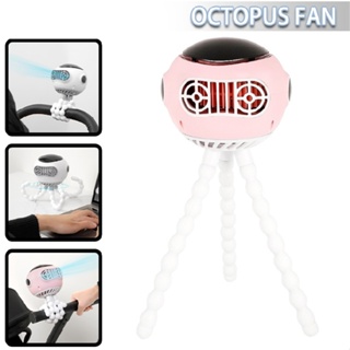 Baby Stroller Fan Handheld Fan with Flexible Tripod Music Function Clip on Fan