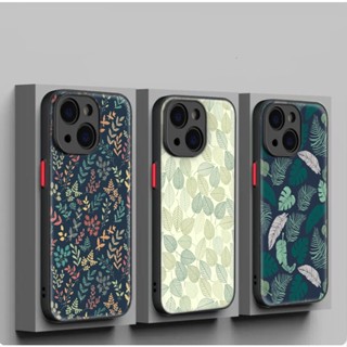 เคสโทรศัพท์มือถือแบบนิ่ม ลายใบไม้ 136A สําหรับ iPhone 12 13 Plus 14 Pro Max