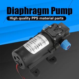 Industrial Shop DC24V 60W 5l Min ไดอะแฟรมไฟฟ้าแรงดันสูงขนาดเล็ก Self Priming Water Pump