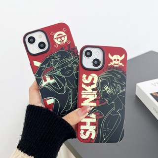 เคสโทรศัพท์มือถือ ชุบไฟฟ้า ลายการ์ตูนวันพีช สําหรับ iPhone 11 12 13 14 Pro Max