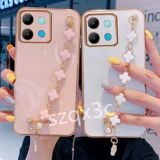 เคสโทรศัพท์มือถือแฟชั่น แบบนิ่ม ขอบตรง ป้องกันกล้อง สําหรับ Infinix Note 30i 30 VIP Pro 5G Hot 30i 30 Play Smart 7 HD 4G Plus 2023