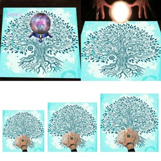 ผ้าปูโต๊ะ ลาย Tarots Rune Divinations ทรงสี่เหลี่ยม สําหรับเล่นเกมกระดาน