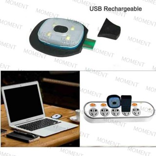 MOMENT หมวกบีนนี่ หมวกถัก พลังงานสูง มีไฟ LED ชาร์จ USB