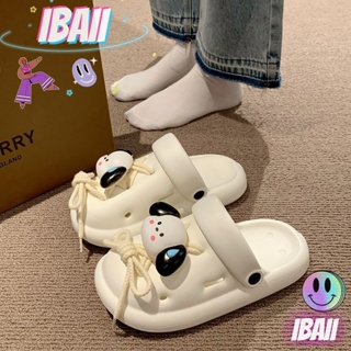 IBAII.  รองเท้าหลุมแฟชั่นใหม่น่ารักสองสวมใส่รองเท้าแตะ Baotou ด้านล่างหนานุ่มสุด ๆ