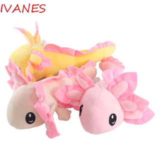 IVANES ของเล่นตุ๊กตา Axolotl ผ้าฝ้าย เหมาะกับของขวัญวันเกิด สําหรับตกแต่งบ้าน