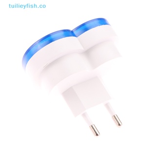 Tuilieyfish โคมไฟกลางคืน LED เซนเซอร์อัจฉริยะ ปลั๊ก EU สําหรับติดผนังห้องน้ํา ห้องครัว ห้องโถง ทางเดิน ห้องนอน