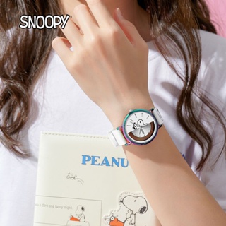 (($Most Popular $) Snoopy นาฬิกาข้อมือ กันน้ํา ลายการ์ตูนน่ารัก แฟชั่นสําหรับวัยรุ่น นักเรียนหญิง