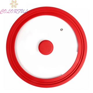 【COLORFUL】Lid For Pots Durable Food Fresh Glass Lid Kitchen Tools Lid Silicone Reusable