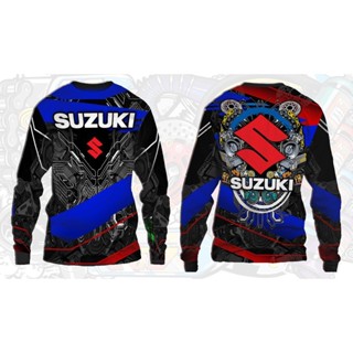 Suzuki 1 เสื้อเชิ้ตแขนยาว ออกแบบเต็มตัว สําหรับขี่รถจักรยานยนต์