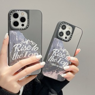 【ภูเขาหิมะ】casetify เคสกระจก กันกระแทก สําหรับ iPhone 14 Pro max 13 12 Pro max 13 Pro max 14 14Pro 13 12 12Pro 12 Pro max 13Pro 11