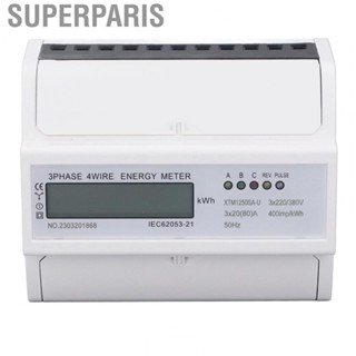 Superparis Electric Meter High Accuracy 3 Phase 4 Wire Smart Power  7P for Home