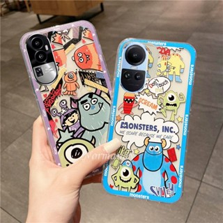 ใหม่ เคสโทรศัพท์มือถือ ซิลิโคนนิ่ม TPU บางมาก กันกระแทก ลายการ์ตูนมอนสเตอร์มหาวิทยาลัย สร้างสรรค์ สําหรับ OPPO Reno10 Pro+ Reno 10 Pro Plus 5G 2023