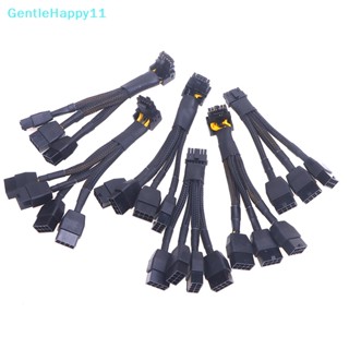 Gentlehappy RTX4090 RTX4080 series ตัวเชื่อมต่อ 16AWG 4x8pin 3x8pin PCI-e เป็น 16Pin (12+4) PCI-e 5.0 12VHPWR 90 องศา El