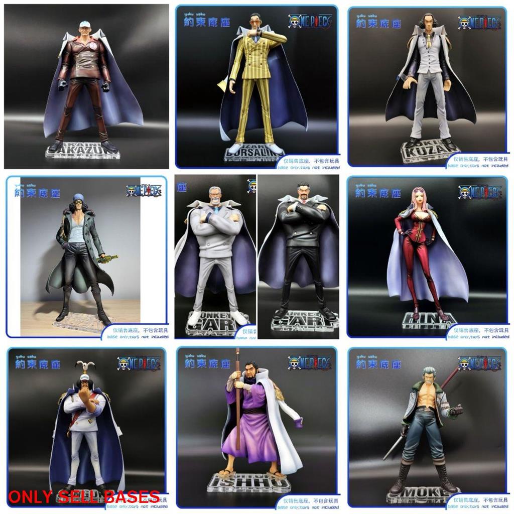 แพลตฟอร์มอะคริลิค One Piece POP Navy SAKAZUKI BORSALINO KUZAN GARP SENGOKU ISHHO HINA SMOKER