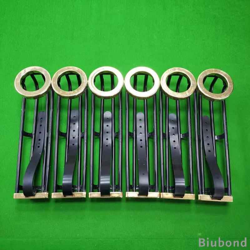 [Biubond] 6x Billiards Table Pocket Rail Parts Entertainment Pool Table Accessories กระเป๋าสนุ๊กเกอร