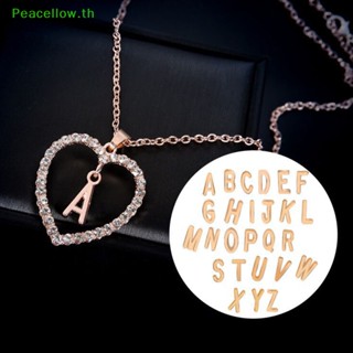 Peacellow สร้อยคอโชคเกอร์ จี้รูปหัวใจ ประดับพลอยเทียม คริสตัล A-Z 26 สําหรับผู้หญิง TH