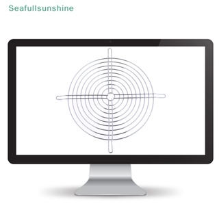 Seaf&gt; ตะแกรงครอบนิ้ว โลหะ 200 มม. สําหรับพัดลมระบายความร้อนคอมพิวเตอร์ pc