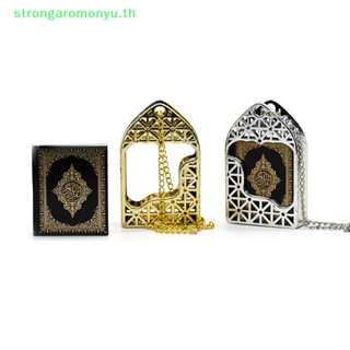 Strongaromonyu จี้กระดาษจริง รูปหนังสือ Ark Quran ขนาดเล็ก สําหรับตกแต่งเครื่องประดับ สร้อยคอ