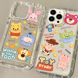 Yiki|เคสโทรศัพท์มือถือ TPU ลายการ์ตูนหมีพูห์ Toy Story สําหรับ Motorola E32 E22 G73 G72 E13 2023 G53 G9 Play G23 G13 G22 G10 G30