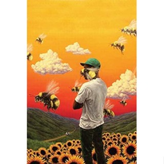 Tyler The Creator: โปสเตอร์ภาพวาดผ้าใบ ลายดอกไม้ สําหรับเด็กผู้ชาย