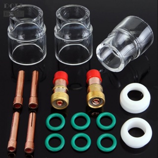 ⭐READY STOCK ⭐Professional Grade 17 Piece TIG Welded Stubby Gas Lens Kit for WP 17/18/26 Torch