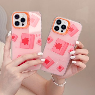 เคสโทรศัพท์มือถือ กันกระแทก ลายไพ่นกกระจอก สองด้าน สําหรับ Apple IPhone 14 13 12 11 Pro Max