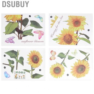 Dsubuy Flower Wall Decals Self‑Adhesive  For Bedroom Living Room Backgr BY