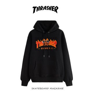 ขายดีที่สุด THRA887H8ER เสื้อกันหนาวแขนยาว มีฮู้ด พิมพ์ลายตัวอักษร สําหรับผู้ชาย และผู้หญิง