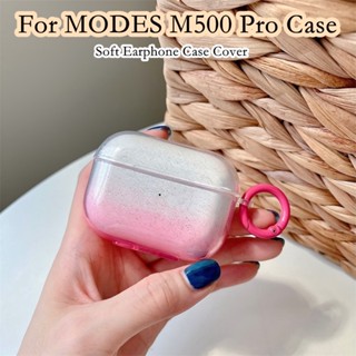 【จัดส่งรวดเร็ว】เคสหูฟัง แบบนิ่ม ไล่โทนสีฟ้า สําหรับ MODES M500 Pro MODES M500 Pro