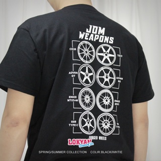 Attitude เสื้อยืดลําลอง ผ้าฝ้าย แขนสั้น พิมพ์ลายล้อปลอม JDM สไตล์ญี่ปุ่น คลาสสิก สําหรับผู้ชาย