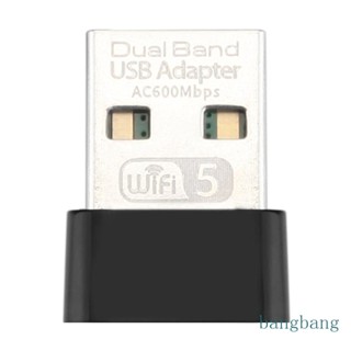 Bang การ์ดรับสัญญาณ WiFi ไร้สาย USB 600M 5G WI-FI สําหรับคอมพิวเตอร์ตั้งโต๊ะ