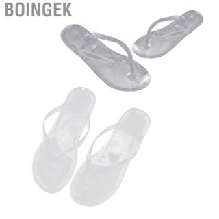 Boingek Summer Clear Flip Flop Slide  2pcs Trendy for Outdoor