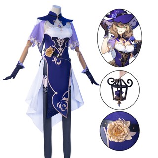 Yuanshen Lisa cos เสื้อผ้า Lisa Magician Monde Book Administrator Lisa ชุดคอสเพลย์เกมอะนิเมะ