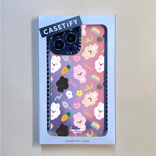 Casetify X PARTY เคสโทรศัพท์มือถือ PC TPU แข็ง ขอบลายเลเซอร์ สําหรับ IPhone 14 Pro MAX 14 Plus 13 Pro MAX 12 Pro MAX 11 Pro MAX XS MAX XR X