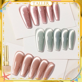 ✧พร้อมส่ง Yisisha Ice Muscle Cat&amp;#39;s Eye Nail Polish Gel Ice Transparent Super Flash Pure Color Phototherapy Glue Nail Art For Nail Shop 15ml TALLER