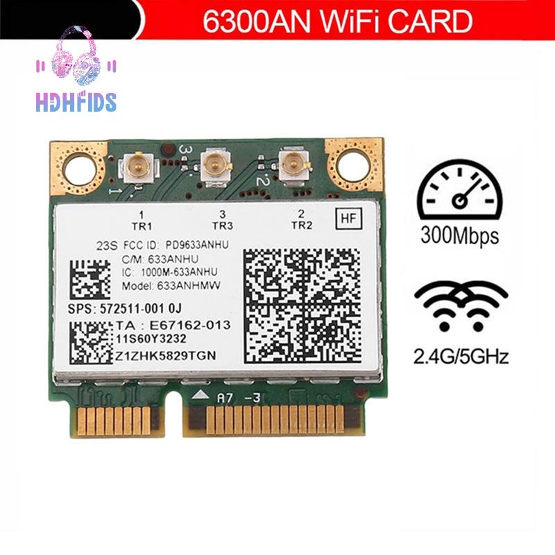 การ์ด WiFi ไร้สาย 6300AGN 633ANHMW 802.11A G N 2.4G+5.0 Ghz อุปกรณ์เสริม สําหรับ Lenovo Thinkpad T41