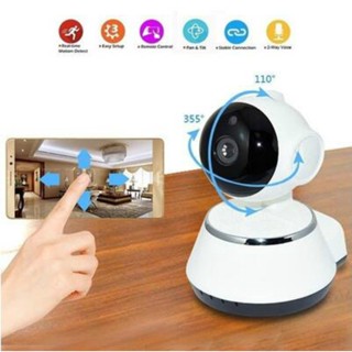 กล้องวงจรปิดไร้สาย 720P WiFi Pan Tilt CCTV Network Home Security IP Camera IR Night Vision