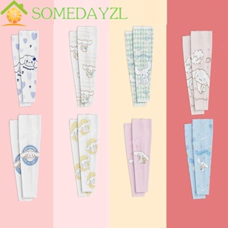 Somedayzl ปลอกแขนกันแดด ผ้าเรยอน ระบายอากาศ ป้องกันรังสียูวี ลายการ์ตูนกระต่าย ซินนาม่อนโรล สําหรับผู้หญิง