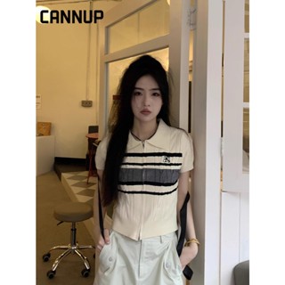 CANNUP เสื้อเชิ้ตผู้หญิง เสื้อแฟชั่นผู้หญิง สะดวกสบาย  มีความรู้สึกของการออกแบบ A99J00Z