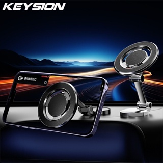 Keysion ที่วางโทรศัพท์ในรถยนต์ แบบแม่เหล็ก ขาตั้งในรถ ตัวยึด GPS ที่พับเก็บได้