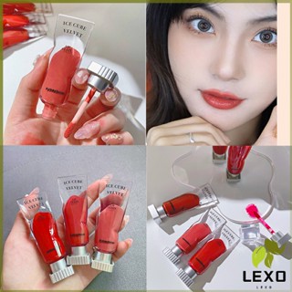 LEXO ลิปสติกเนื้อแมทกำมะหยี่ ติดทนนาน ลิปกลอส เบา ดีไซน์สวย Lip stain