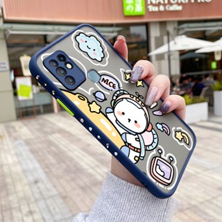 เคสโทรศัพท์มือถือแบบแข็ง ใส กันกระแทก ลายการ์ตูนอวกาศ มีลายด้านข้าง สําหรับ Infinix Hot 10 X682B X682C