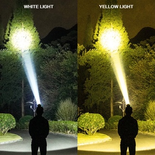 ไฟฉายคาดศีรษะ Led สีเหลือง สีขาว ใช้แบตเตอรี่ในตัว กันน้ํา ชาร์จ USB EYZL