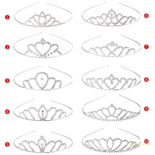 Treeling ที่คาดผมมงกุฎเจ้าหญิง ประดับพลอยเทียม สไตล์แฟชั่น สําหรับเด็ก 10 แบบ