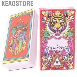 Keaostore Tarot Deck Game  Cards Different Pattern Divination Fate Forecasting 80‑Deck Stimulate Creativity Imagination for Beginners Friends Party