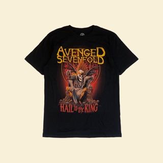 เสื้อยืดคอกลมเสื้อยืด พิมพ์ลาย Kaos Band AVENGED SEVENFOLD - NEW DAY RISES สําหรับผู้ชายS-4XL