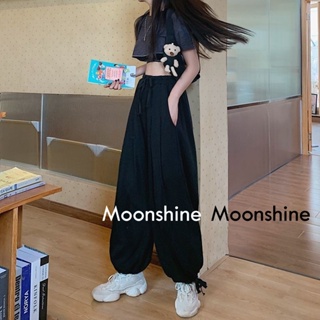 Moon  กางเกงขายาว คาร์โก้ กางเกง เชือกอเมริกันคลาสิค Cargo pants 2023 NEW 071830 ทันสมัย Chic Stylish fashion A23L0AA 36Z230909