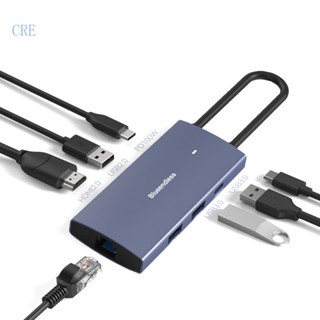 Cre อะแดปเตอร์แยกสาย USB C 2 0 USB3 0 PD3 0+Gigabit Ethernet